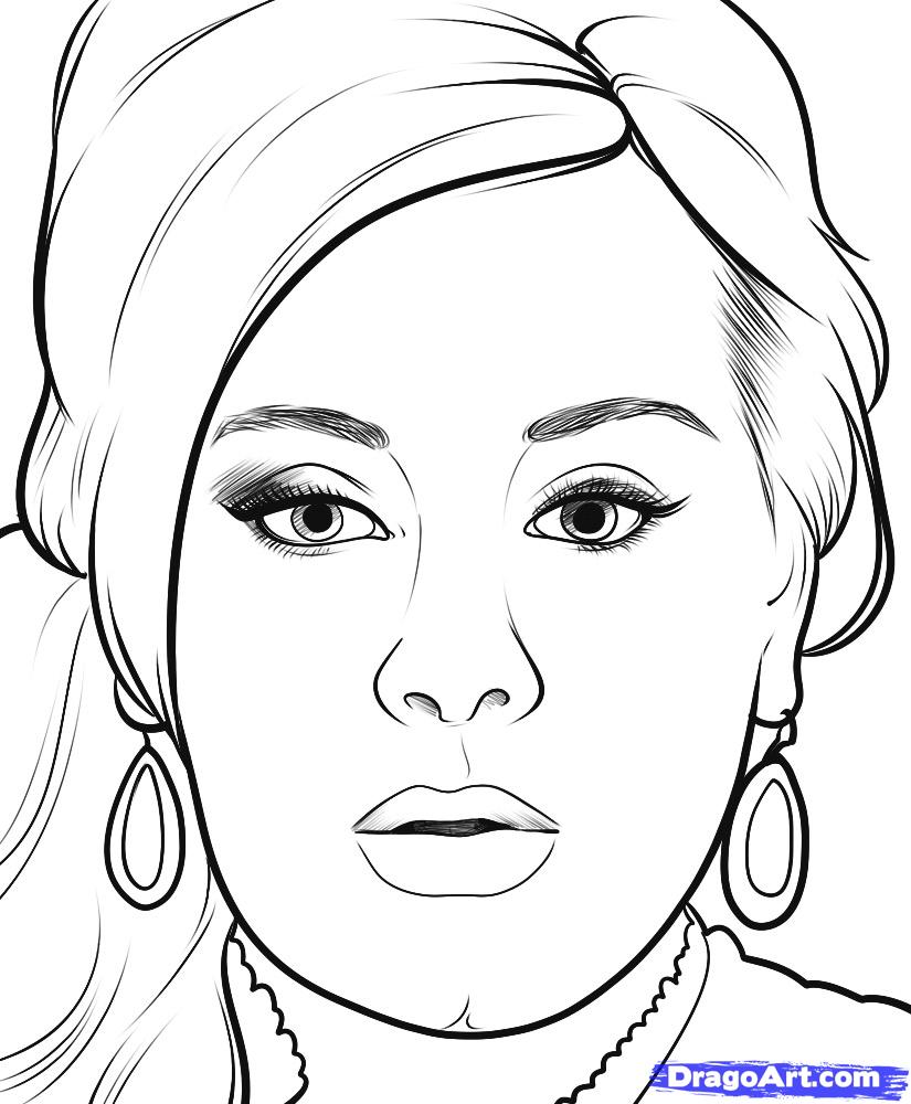 825x1000 Adele Line Drawing