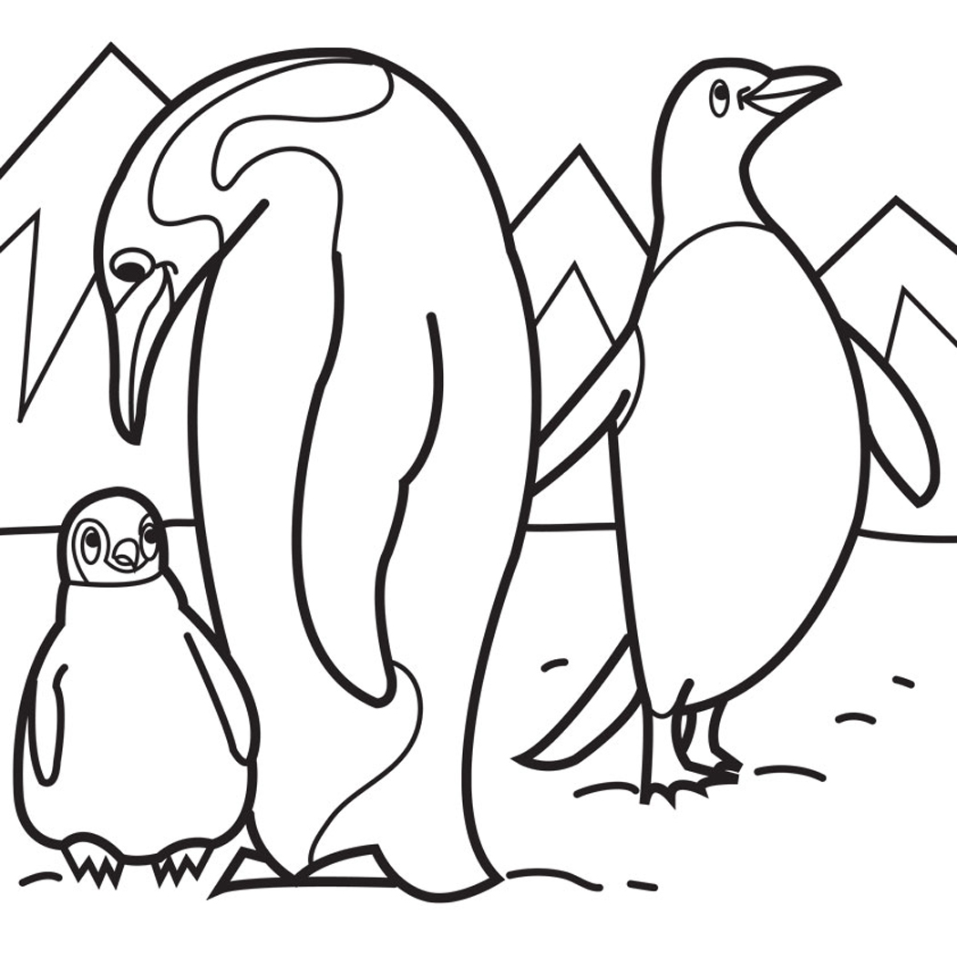 Adelie Penguin Coloring Page
