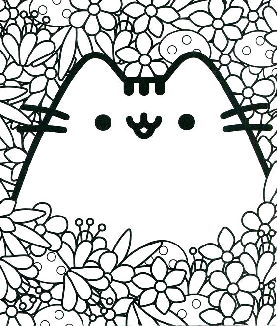 564x664 Coloring Pages For Pusheen The Cat Together With Coloring Pages