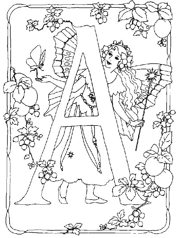 597x800 118 Best Adult Coloring Pages Alphabet Images