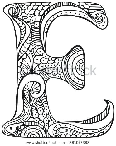 372x470 Letter Coloring Pages For Adults Plus Image Result For Free