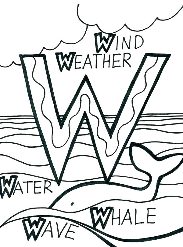 600x808 Letters Coloring Pages For Adults