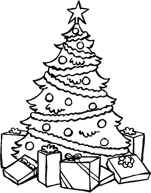 625x800 Christmas Tree Coloring Pages Tree Coloring Sheet Tree
