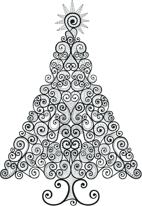 564x820 Christmas Tree Coloring Pictures S S Christmas Tree Coloring Page