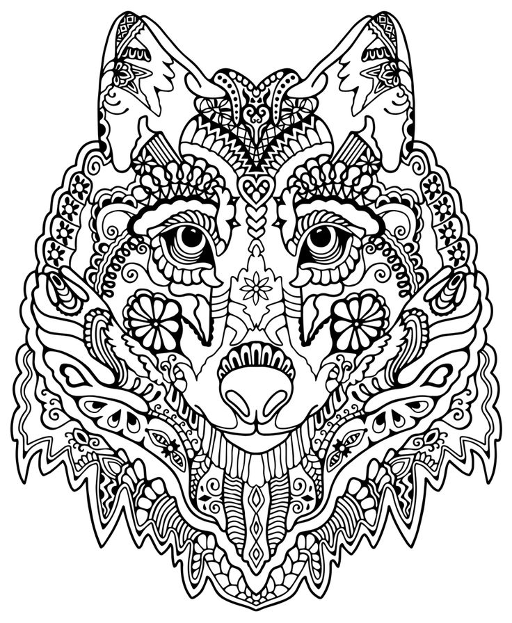 736x896 Pattern Animal Coloring Pages