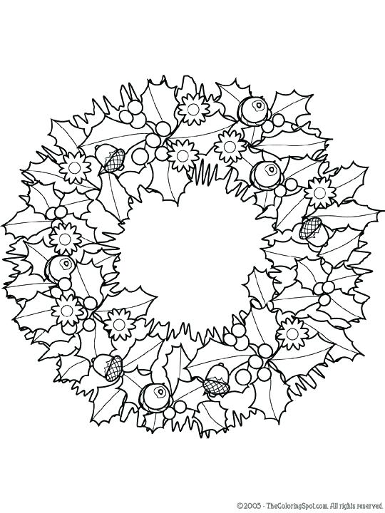 540x720 Wreath Coloring Pages 8 Coloring Pages For Adults Colored Pencils