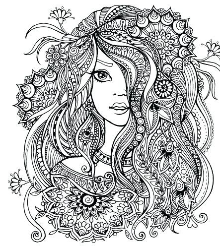 443x500 Adult Coloring Pages Colored Medecine Du