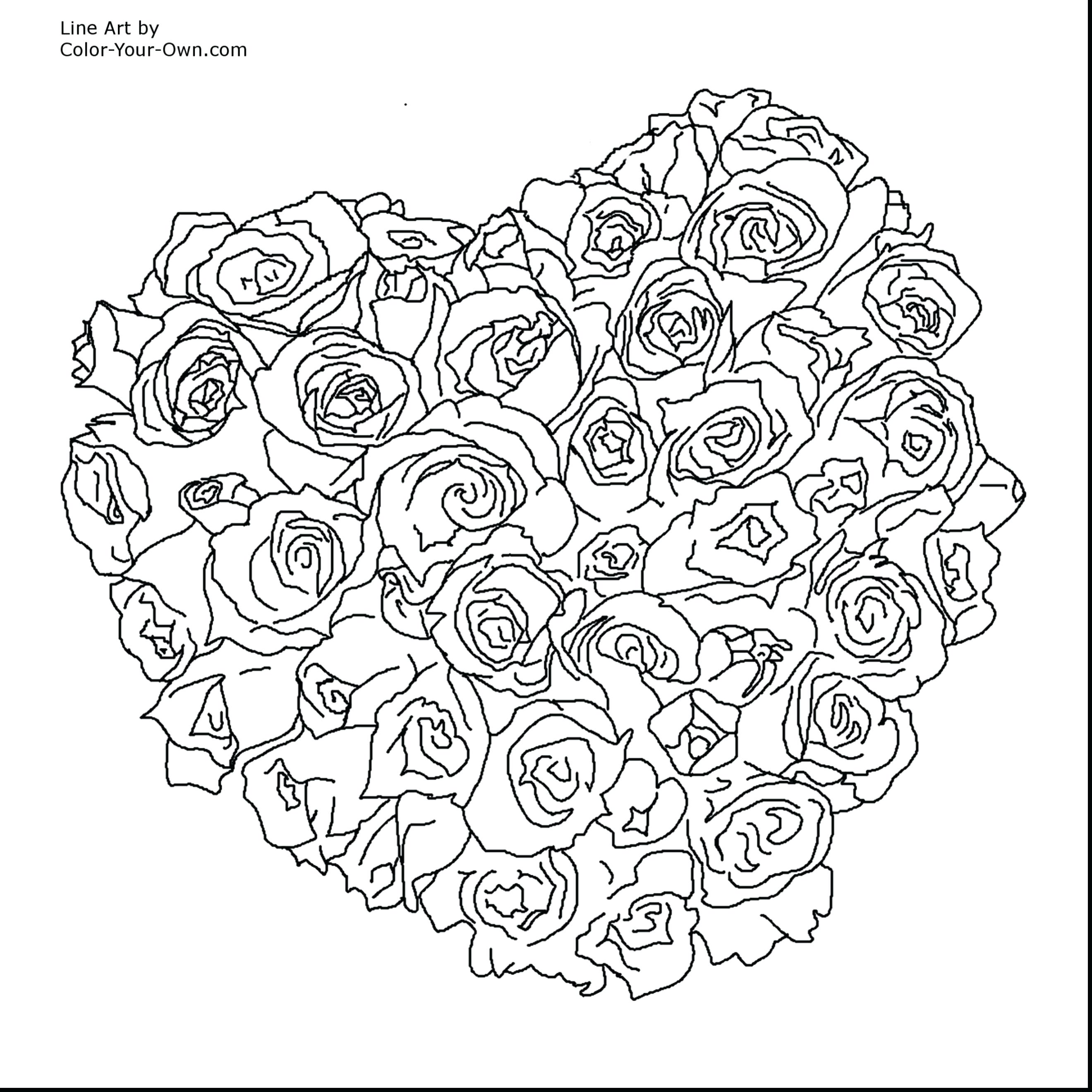 2640x2640 Adult Coloring Pages Hearts