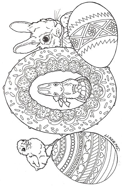 Adult Coloring Pages Easter
