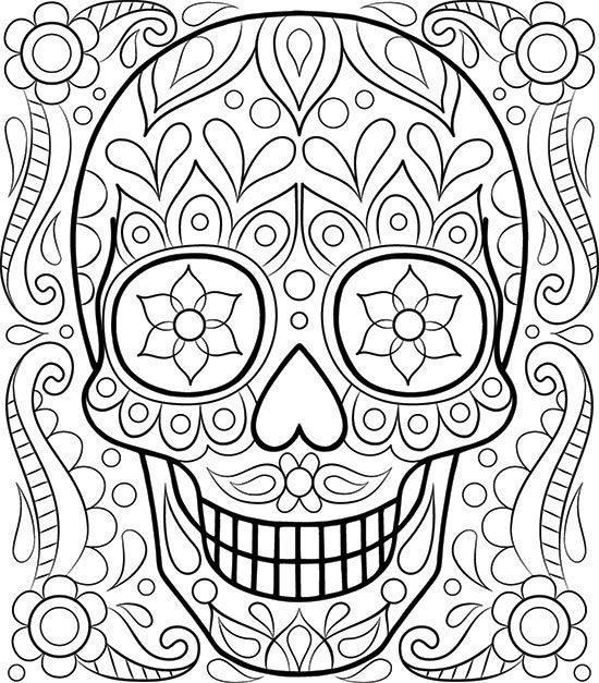 550x627 Free Easy Adult Coloring Pages