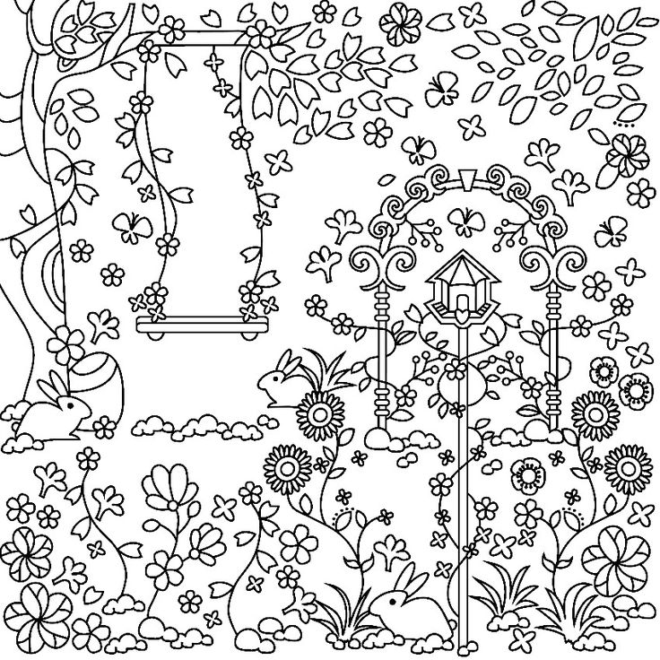 736x736 236 Best Garden Coloring Pages Images On Coloring
