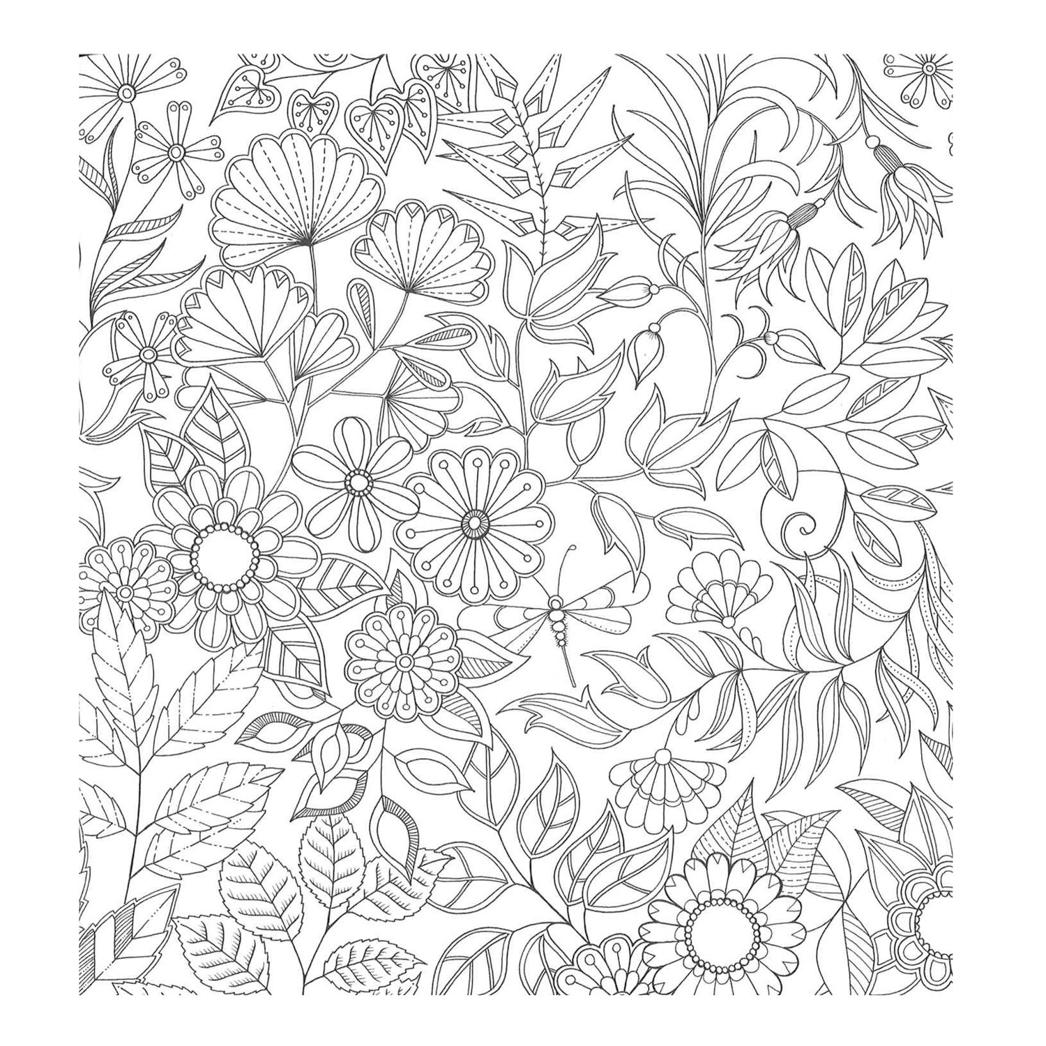 1500x1500 Adult Coloring Pages Secret Garden Collection Coloring Sheets