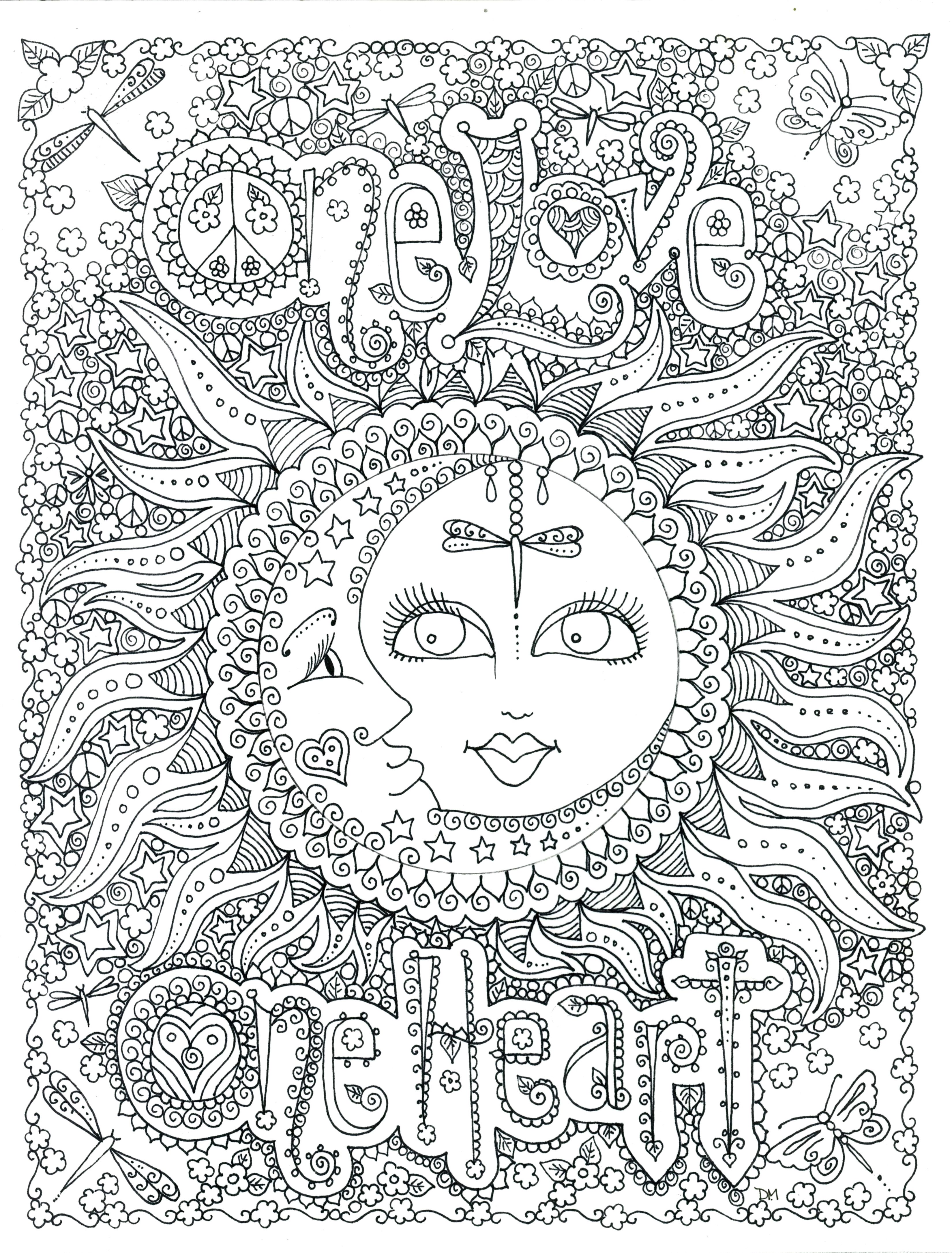 3300x4341 One Love Poster By Chubby Mermaid On Adult Coloring