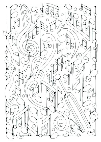 400x565 Free Music Coloring Pages Difficult Adult Coloring Pages To Print