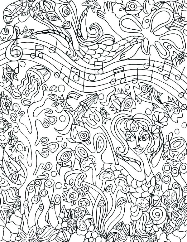 600x776 Music Coloring Pages Printable Adult Coloring Pages Music Weekly