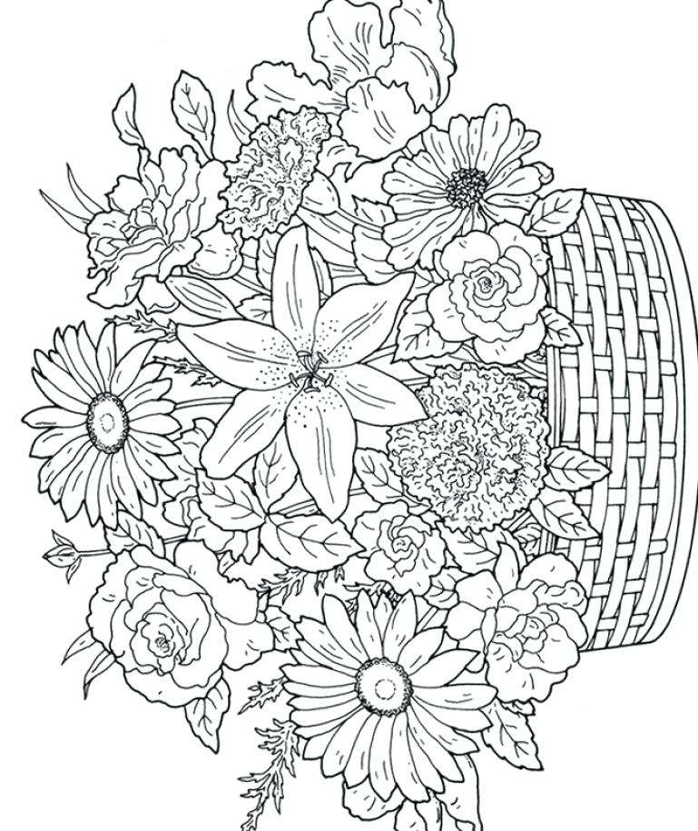 769x915 Nature Coloring Books For Adults