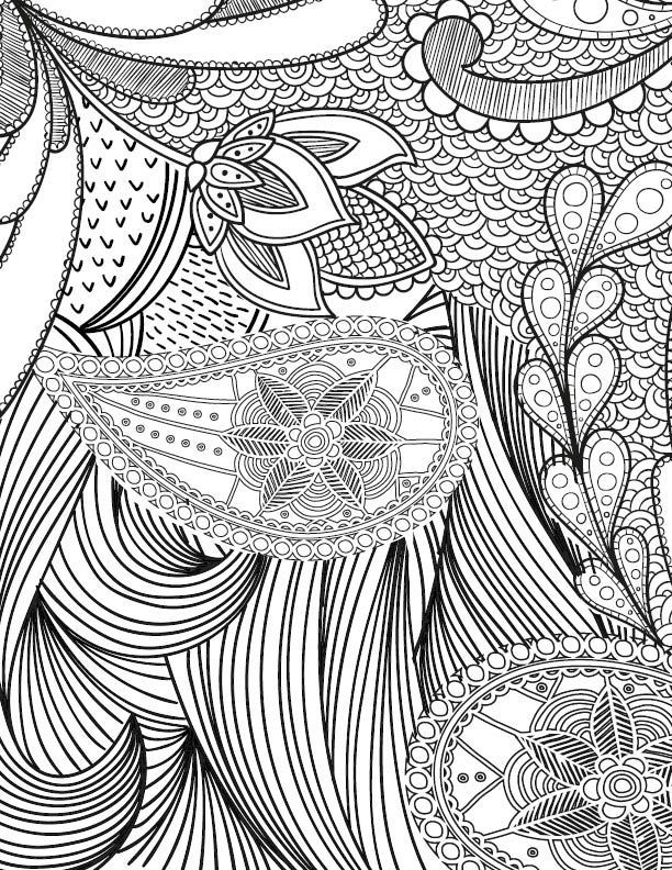 612x792 Free Adult Coloring Page For Those Who Love Crafts And Pattern