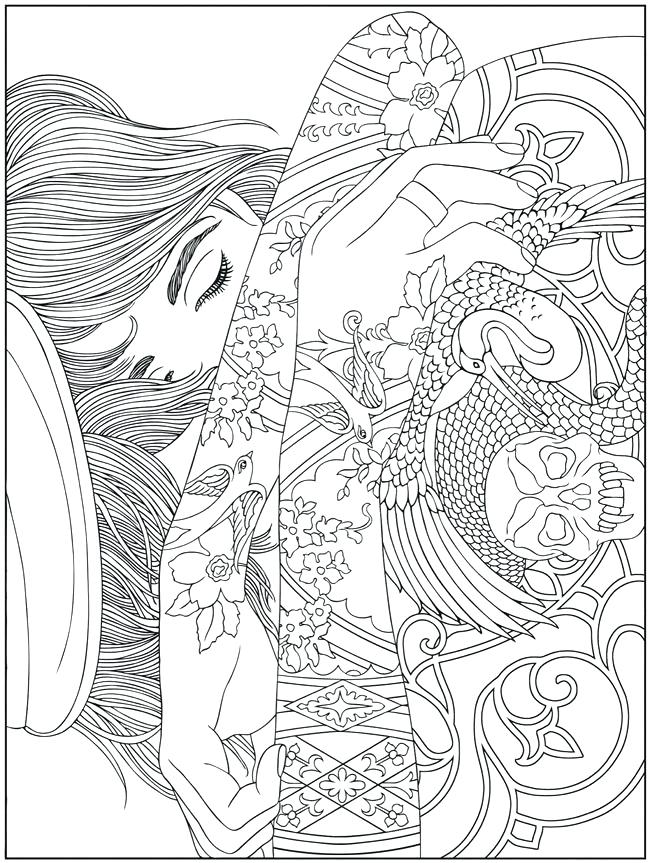 650x863 Adult Coloring Pages People Medecine Du