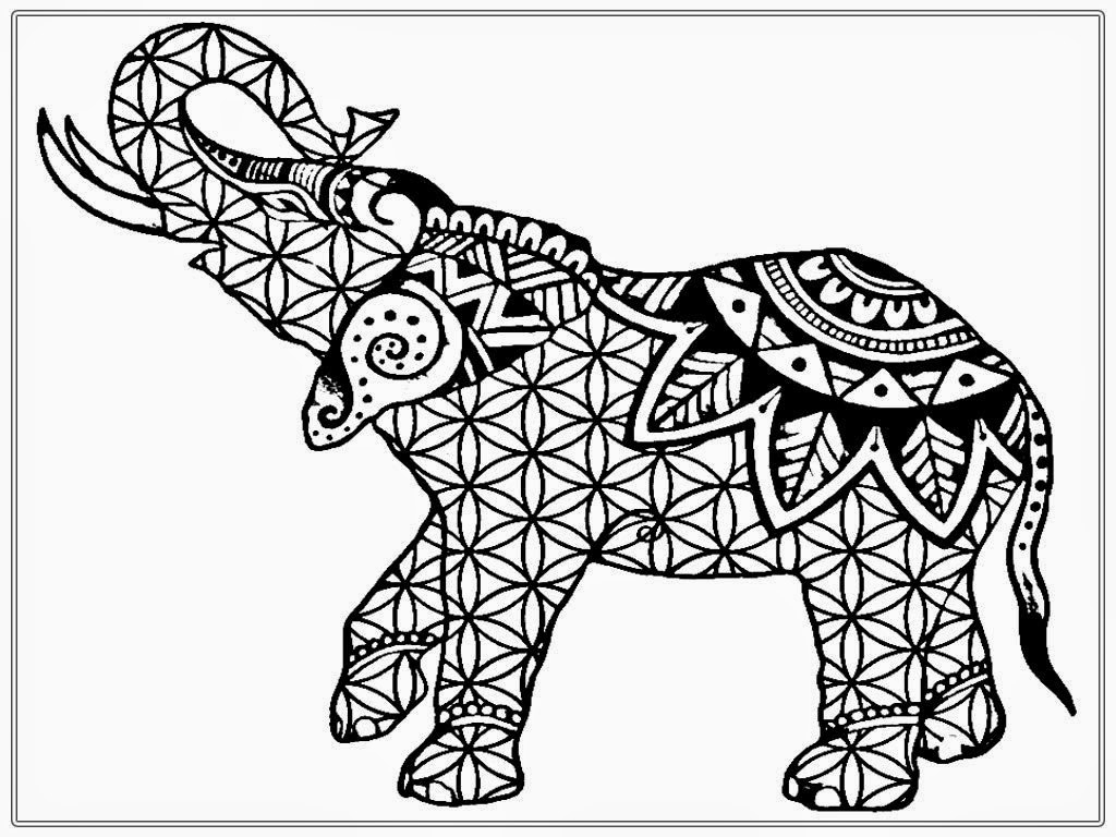 1024x768 25 Elephant Coloring Pages For Adults Images Free Coloring Pages