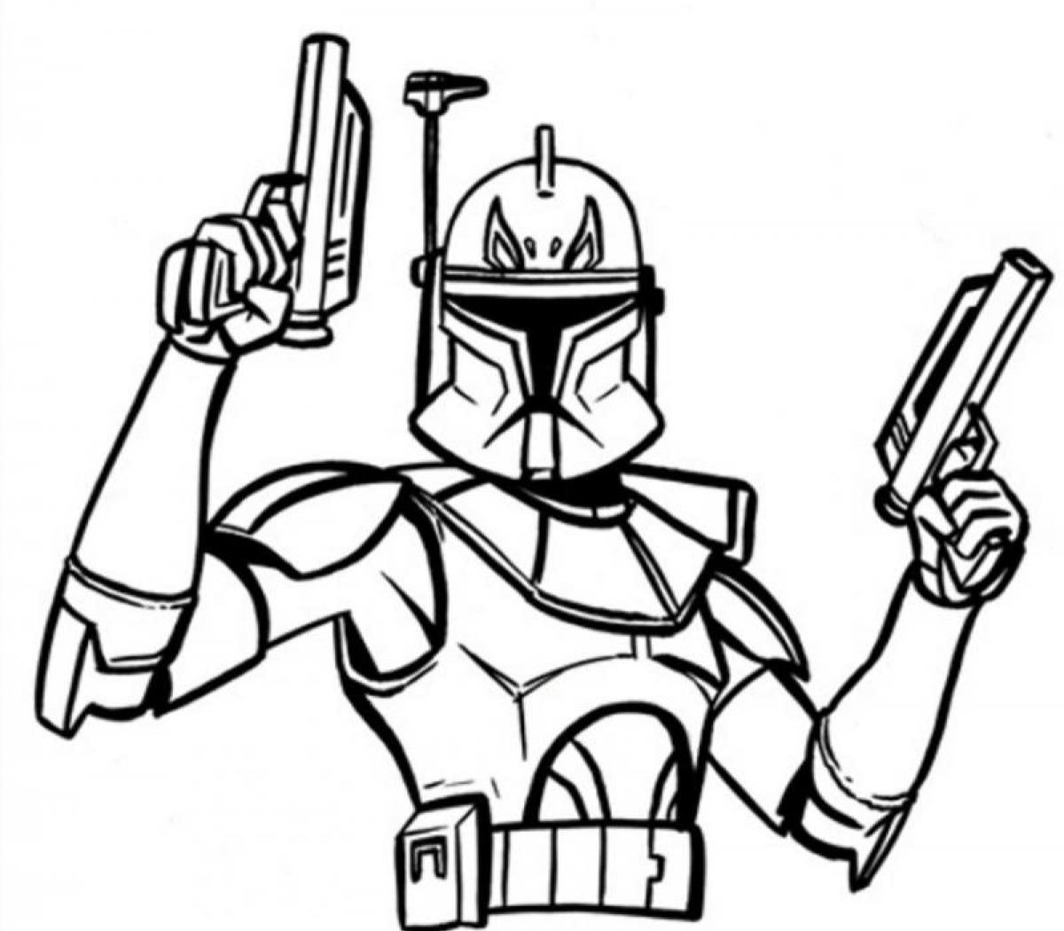 1200x1050 Star Wars Coloring Pages Captain Rex Adult Color Sheets Clone