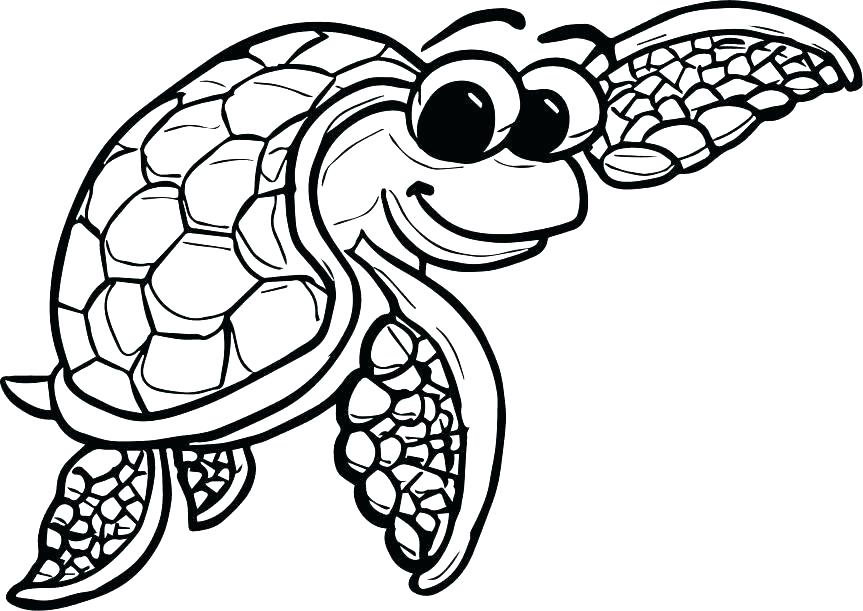 863x611 Coloring Pages Of A Turtle Adult Coloring Pages Turtle Patterns