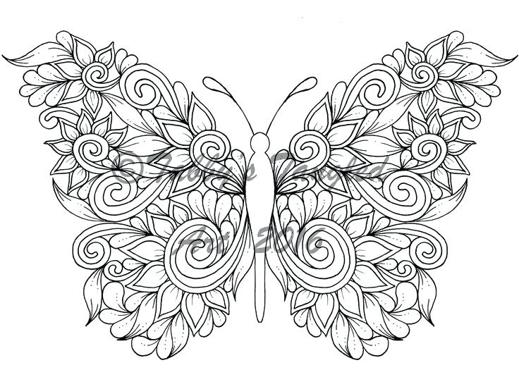 736x552 Adult Coloring Page Tangled Butterflies Coloring Pack 6 New Pages