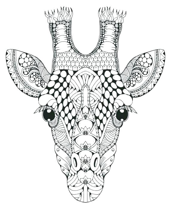 573x700 Giraffe Coloring Pages Cartoon Page Baby Jetpackjoyride.co