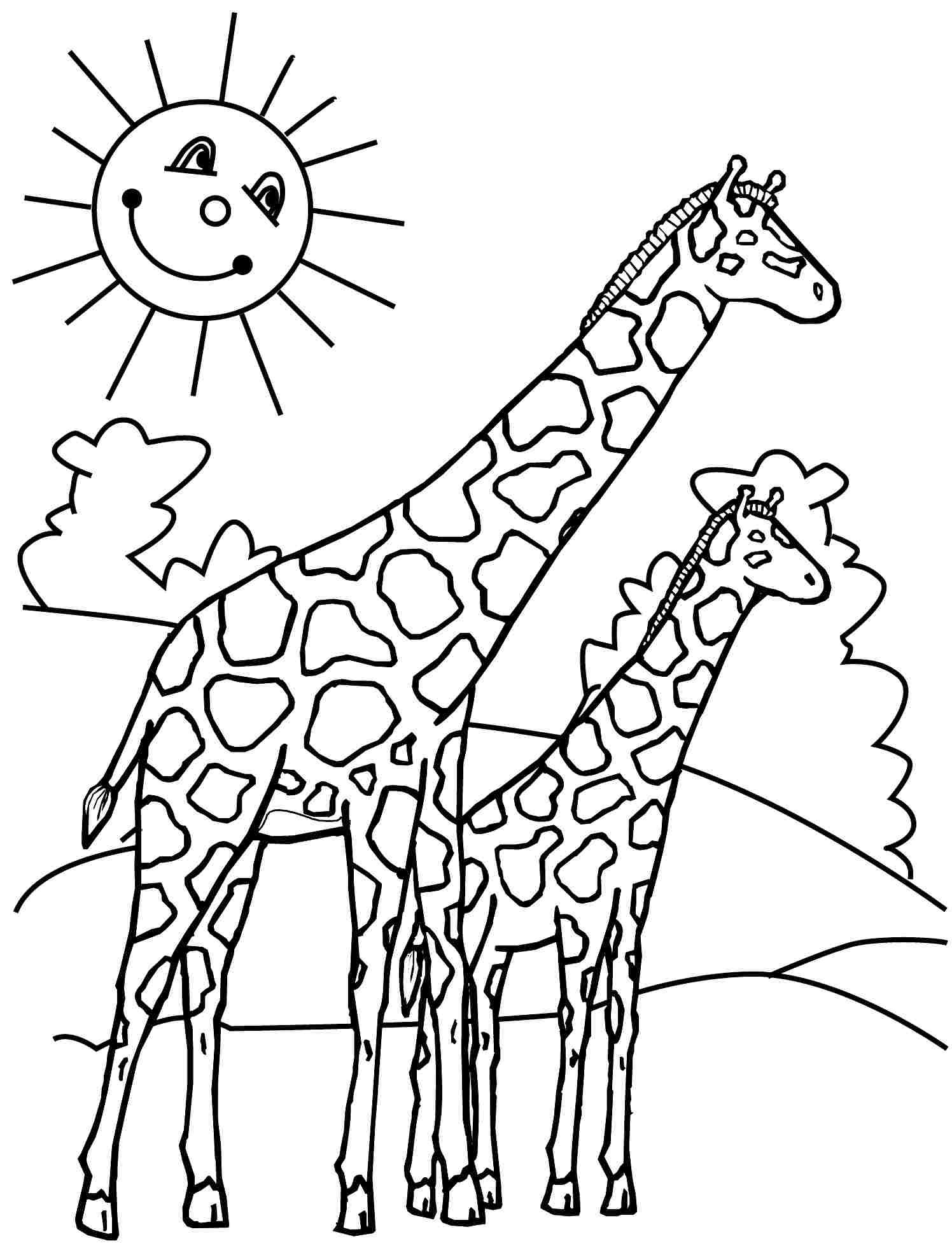 1496x1968 Giraffe Coloring Pages Coloringsuite Gallery
