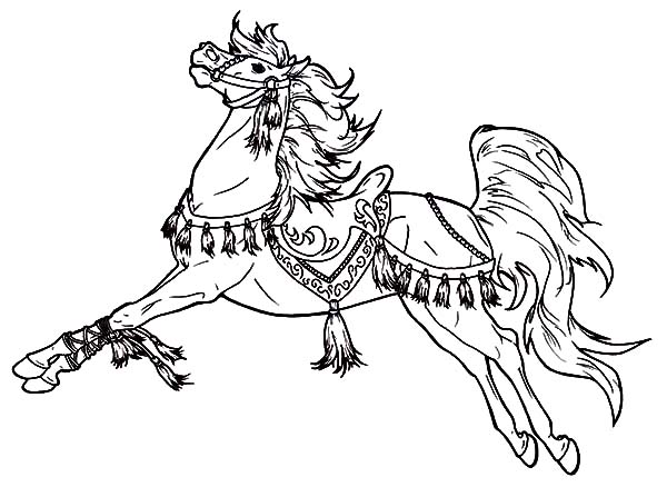 600x438 Fashionable Inspiration Carousel Horse Coloring Pages Adult