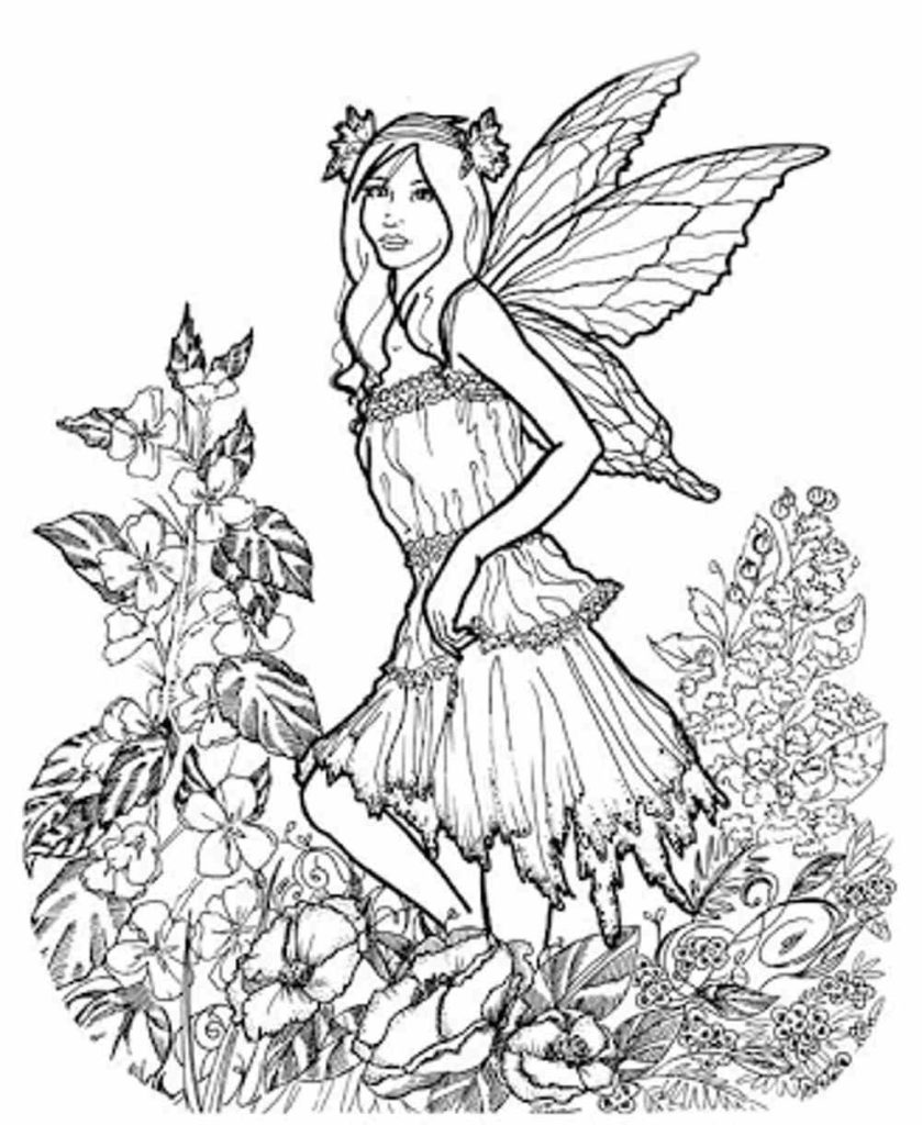 839x1024 Fairy Coloring Pages For Adults Printable Kids Colouring Pages