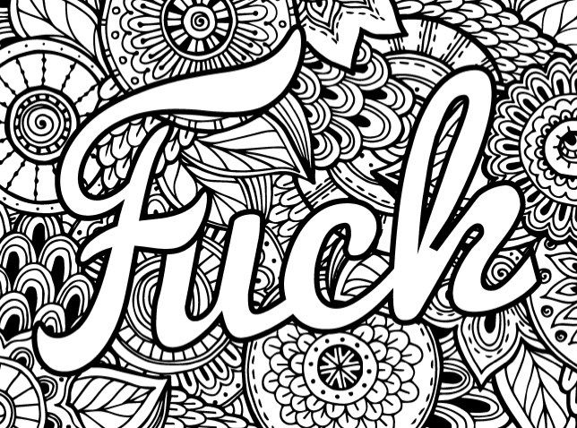 644x478 Swearing Adult Coloring Pages