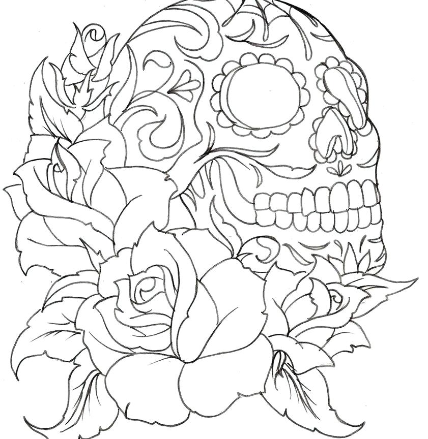 841x864 Free Printable Tattoo Coloring Pages For Adults Bull Kids