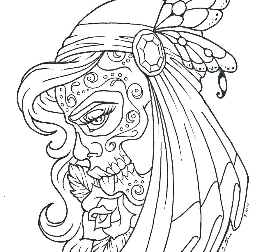 900x864 Coloring Pages For Women Day Of The Tattoos Coloring Pages Free