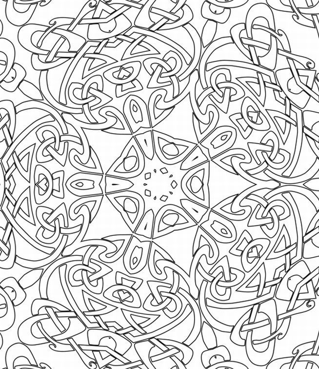654x756 Advanced Christmas Coloring Pages