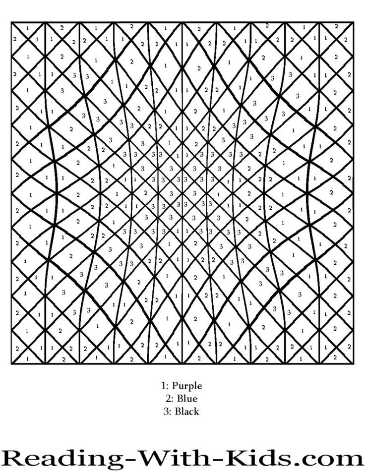 Advanced Color By Number Coloring Pages
