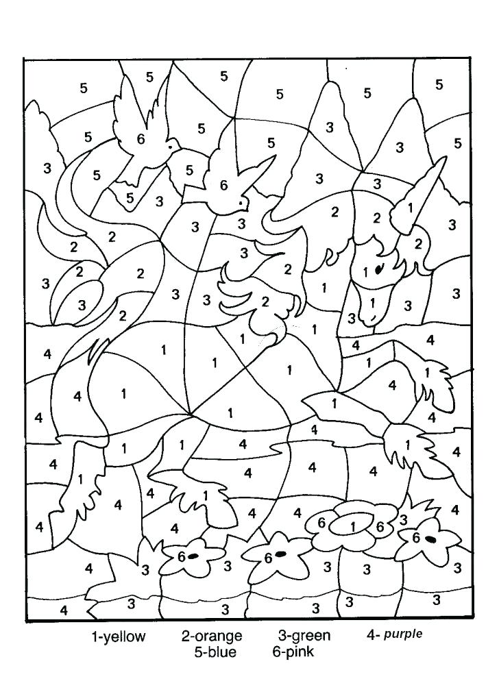 728x991 Advanced Color By Number Coloring Pages Just Free Coloring