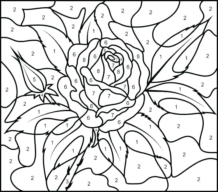 736x648 Color By Number Pages For Adults Free Advanced Coloring Pages