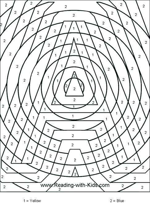 486x662 Advanced Color By Number Coloring Pages Color By Number Coloring