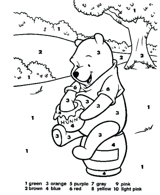 618x755 Advanced Color By Number Coloring Pages Free Printable Detailed