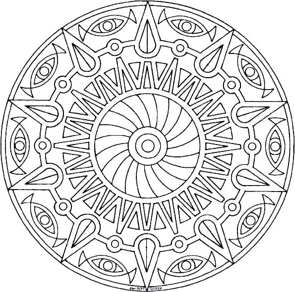 595x590 Advanced Coloring Pages To Print