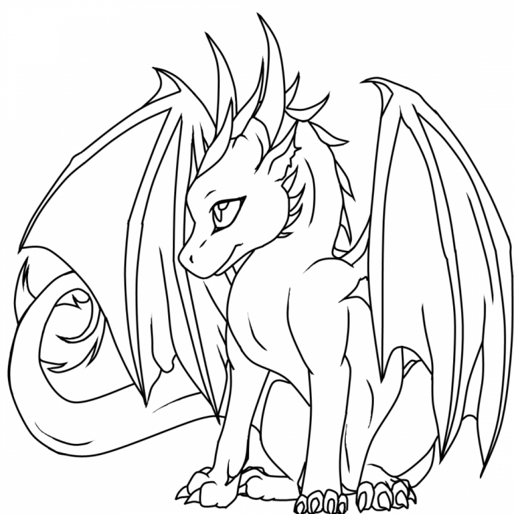 1024x1024 Wealth Dragon Colouring Sheets Free Printable Coloring Pages