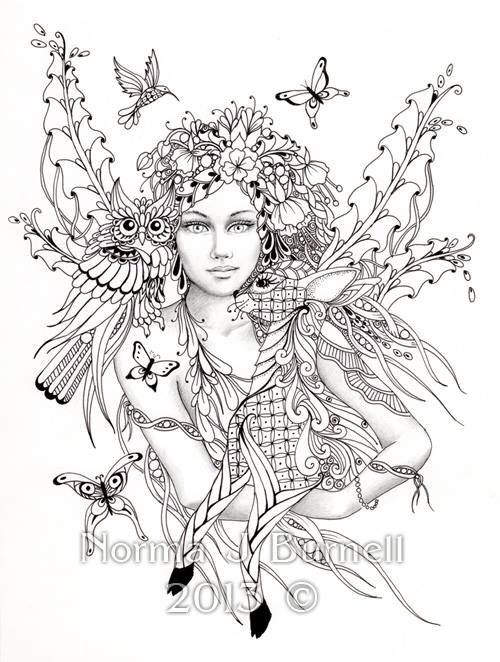 500x662 Nice Decoration Fairy Coloring Book For Adults Adult Pages