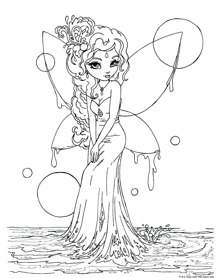 736x930 Free Advanced Fantasy Coloring Pages Page Final Xi Fairy