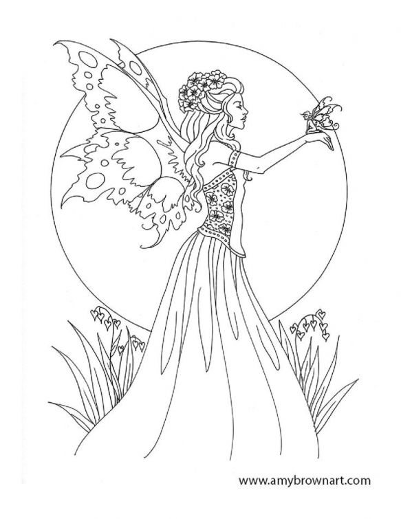 583x755 93 Best Fantasy Coloring Pages Images On Colouring