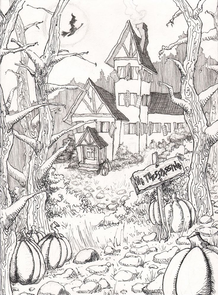 Advanced Halloween Coloring Pages