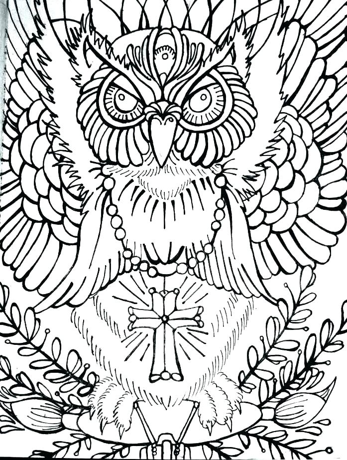 697x923 Halloween Owl Coloring Pages Coloring Pages Of Owls Advanced Owl