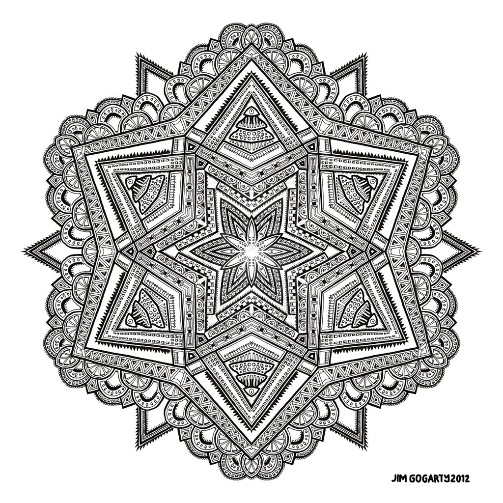 1024x1024 New Mandala Coloring Pages Advanced Level Aecost Free Coloring