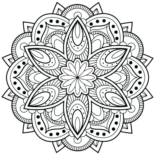618x618 Mandala Coloring Pages Advanced Mandala Coloring Pages