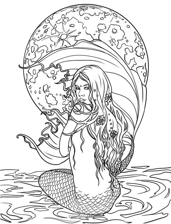 564x736 Pin By Nicole Hofmann On To Be Printed Mermaid