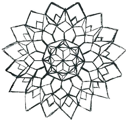 524x500 Advanced Geometric Coloring Pages Advanced Geometric Coloring